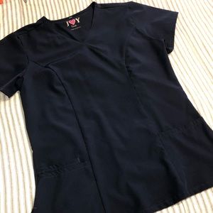 Small navy blue scrub top